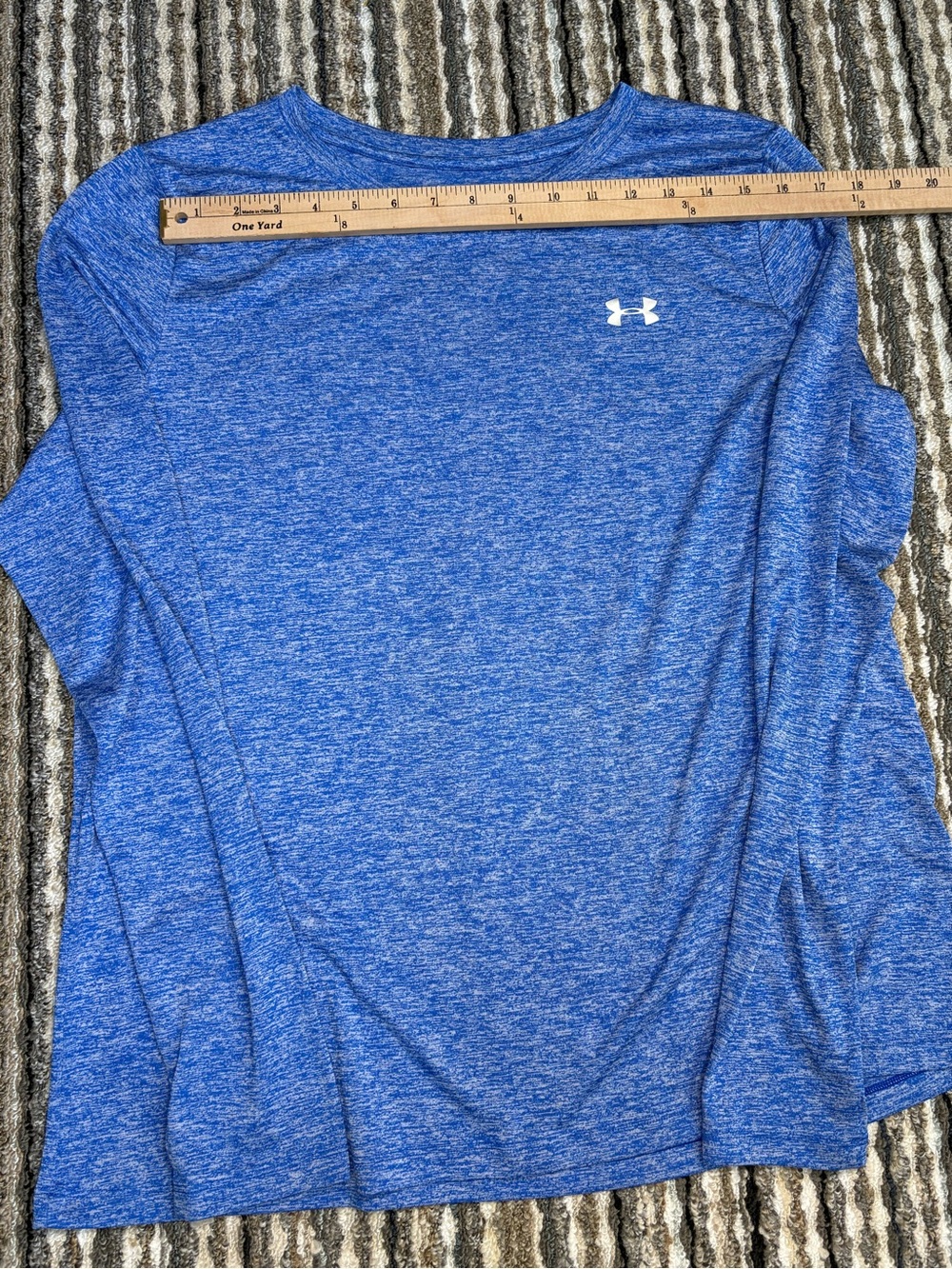 Under Armour Royal Blue Heather Long-Sleeve Performance Tee